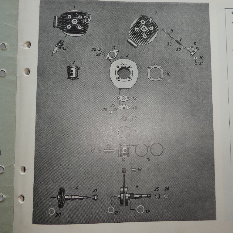 Tase 29055-38 PILOT FM50 1 Kytkin ja tarvikkeet NOS - 3