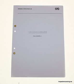 Instruktionsbog Puch Magnum X