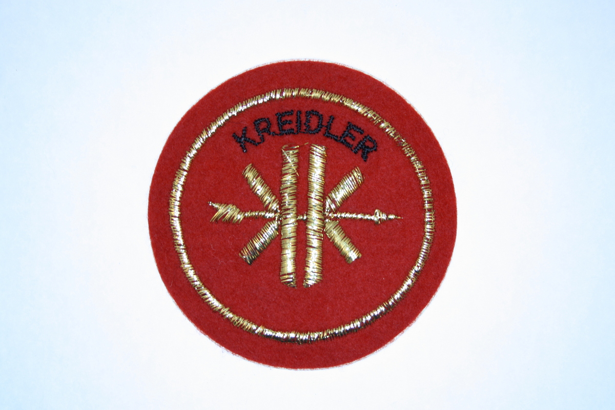 Stoffmarke Kreidler 77 mm. Echte 70er Jahre Herstellung aus England - 2