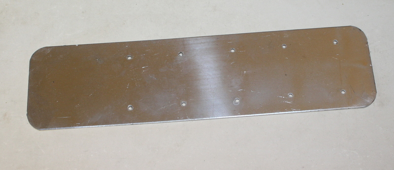 Nummernschild MC Orginal 250x65 mm Loch für Nummern gebohrt - 2