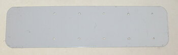 Nummernschild MC Orginal 250x65 mm Loch für Nummern gebohrt