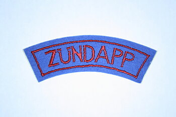 Kangasmerkki Zündapp 12 cm. Aito 70-luvun valmistus Englannista