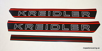 Decal kit Kreidler Florett. Red/black