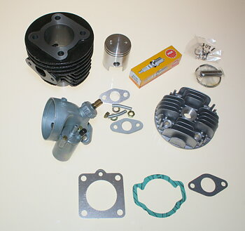 Verkleidungssatz VZ50/DS50/MV50 60cc, 10mm Schraube für Kolben, Bing 15mm Vergaser