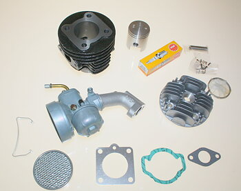 Verkleidungssatz VZ50/DS50/MV50 60cc, 10mm Schraube für Kolben, Bing 17mm Vergaser