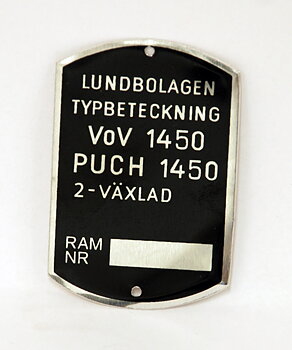 Dataplate 1450 MS 50 MS 50 L 1955-1960