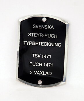 Datenschild 1471 Dakota 3000 1976-78