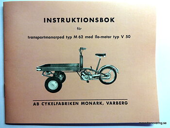 Käyttöohje Transport M62, jossa on Ilo V 50 -moottori