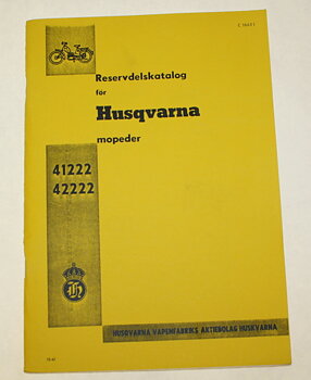 Reservedelskatalog Husqvarna Cornett 41222 1961 og 42222 1962