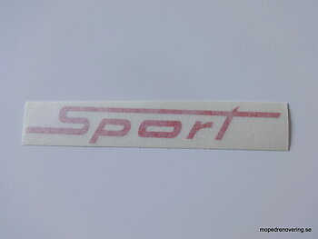 Decal fuel tank "Sport" Red.&nbsp;1966-67