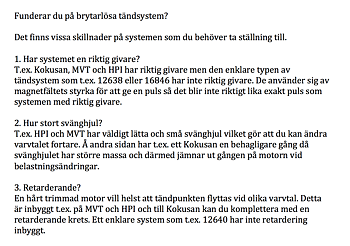 Brytarlösa tändsystems skillnader