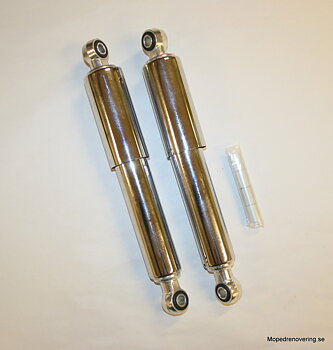 Iskunvaimentimet kromattu, 300mm, pareittain Ø10/8mm.