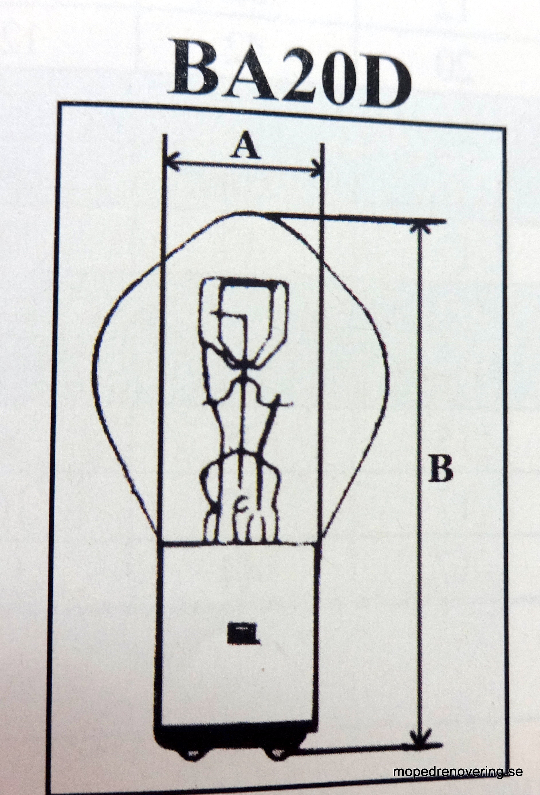 Light bulb Bosma BA20D 12V 25/25W - 2