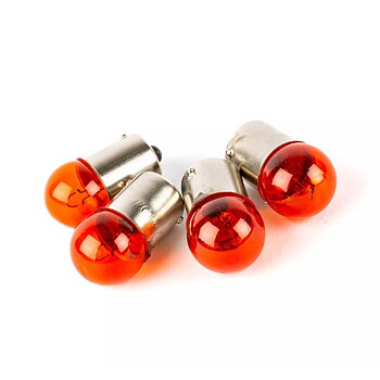 Hehkulamput Oranssi - BA15S 12V 10W 4 kpl 4 kpl