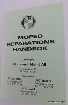 Korjaus Manuaalinen vanhin Puchmopeds, alkuperäinen painettu 1957