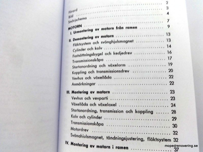 Korjaus Manuaalinen vanhin Puchmopeds, alkuperäinen painettu 1957 - 3