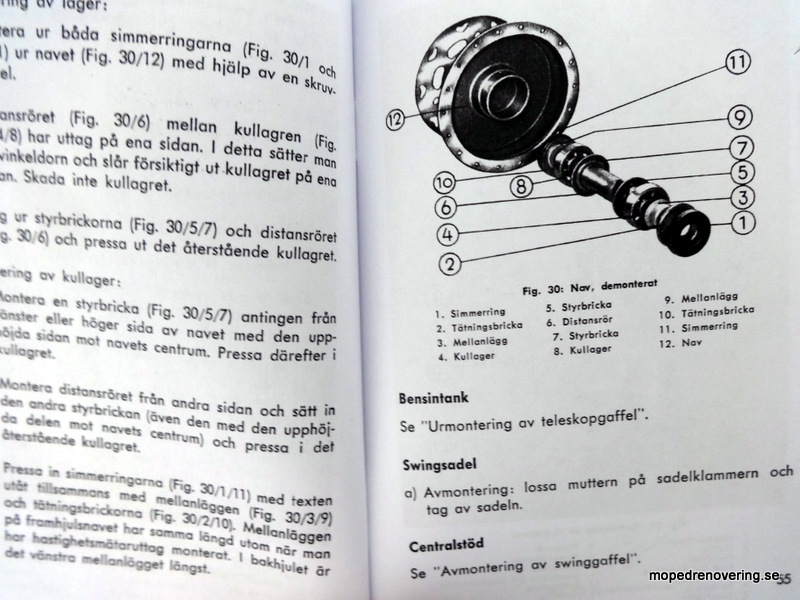 Korjaus Manuaalinen vanhin Puchmopeds, alkuperäinen painettu 1957 - 7