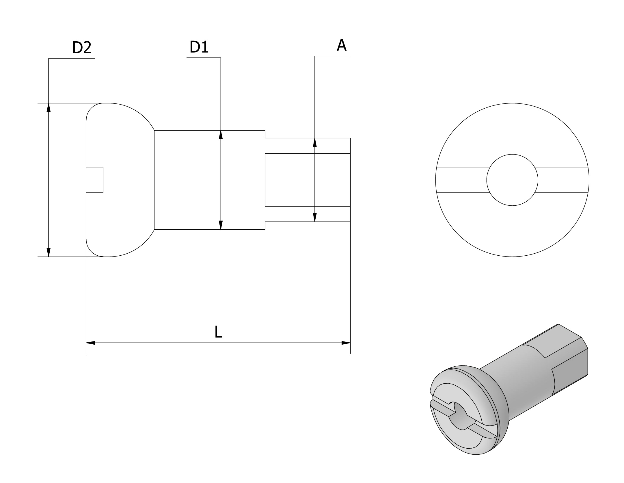 Eikenippelsett Blank 5mm, for 2,6mm eiker (BC56) 36-pakning - 2