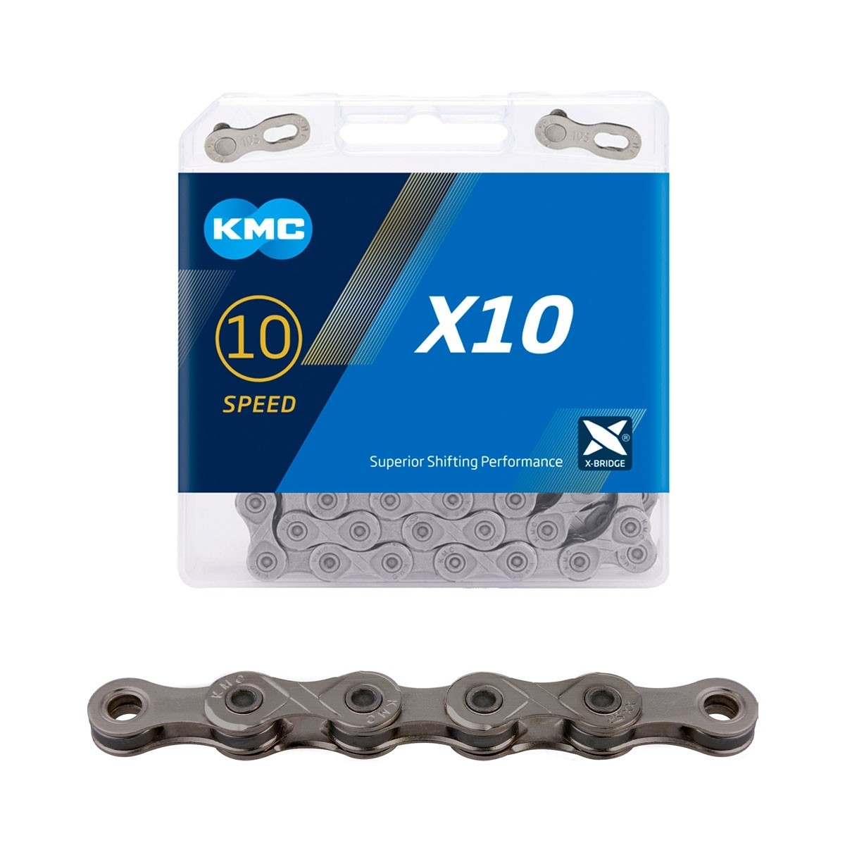 Kmc Kedja X10 1 2 X 1 8 X 114 L 10 Vxl Pinnlangd 5 mm Cm Cykel Fritid Ab