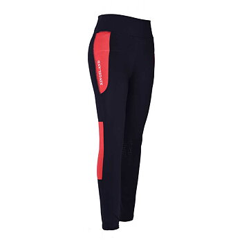 Kingsland Karina F-Tec Knee Grip kompresjonstights til damer red hibiscus LARGE