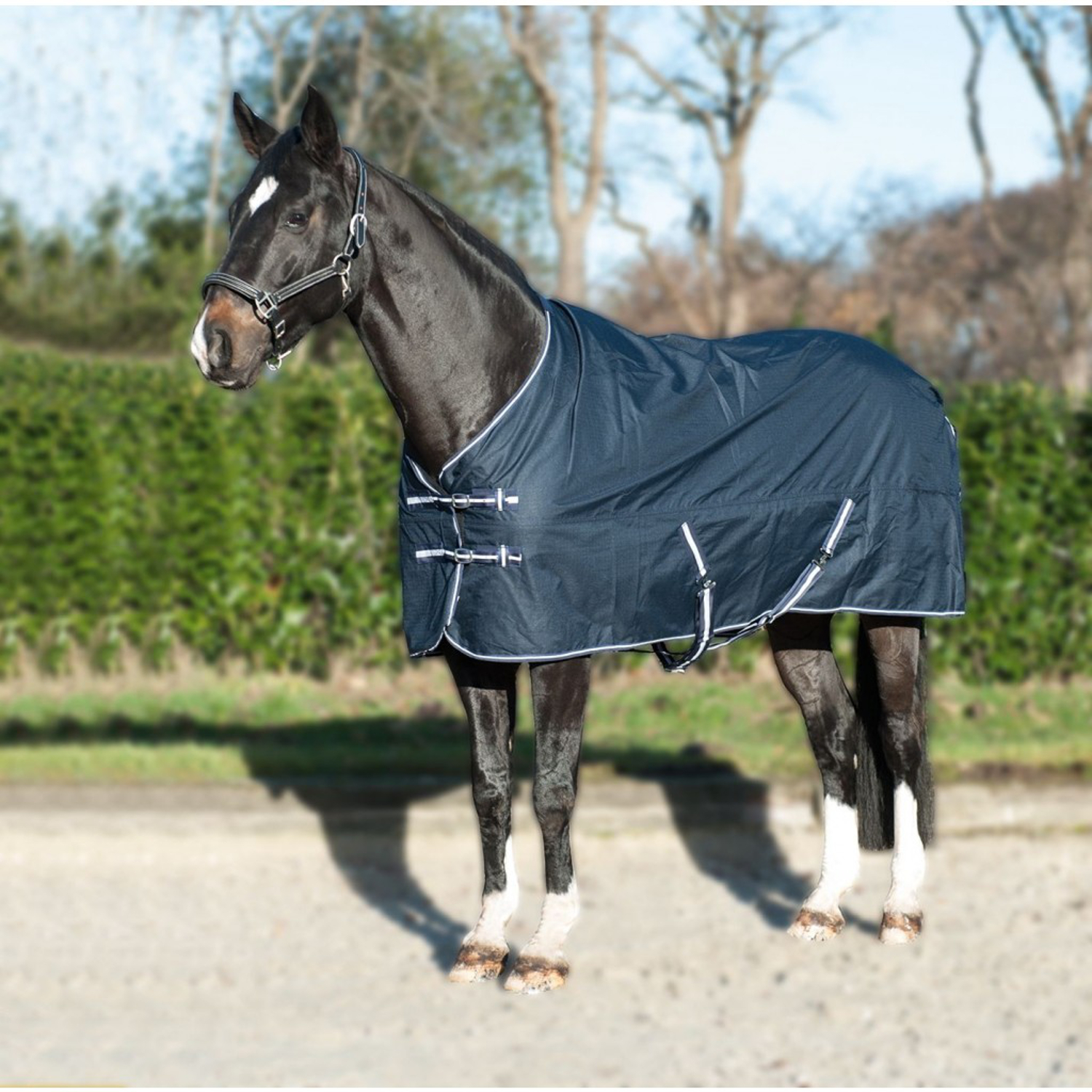 HKM Regndekken med polar fleece for ponni - 2