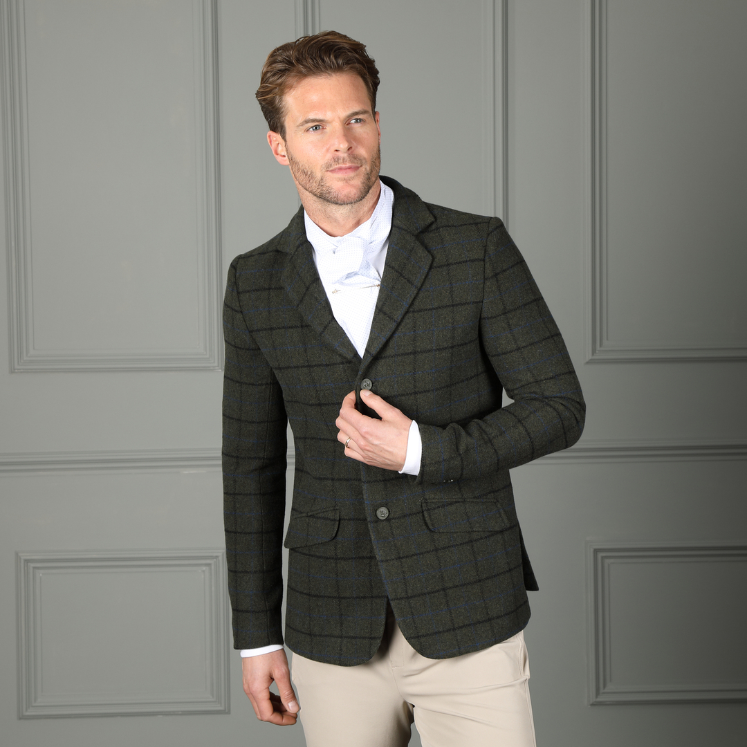 Aubrion Saratoga Tweed Ulljakke herre Dark Green Check - 2