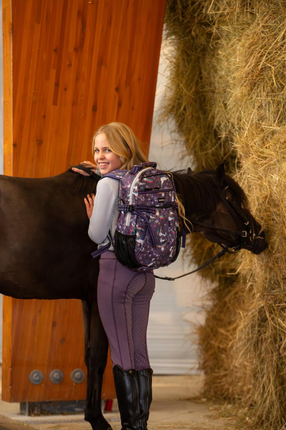 Equipage Sophia vinter ridetights til barn lilla eller navy - 4