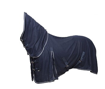 Ulldekken med hals navy
