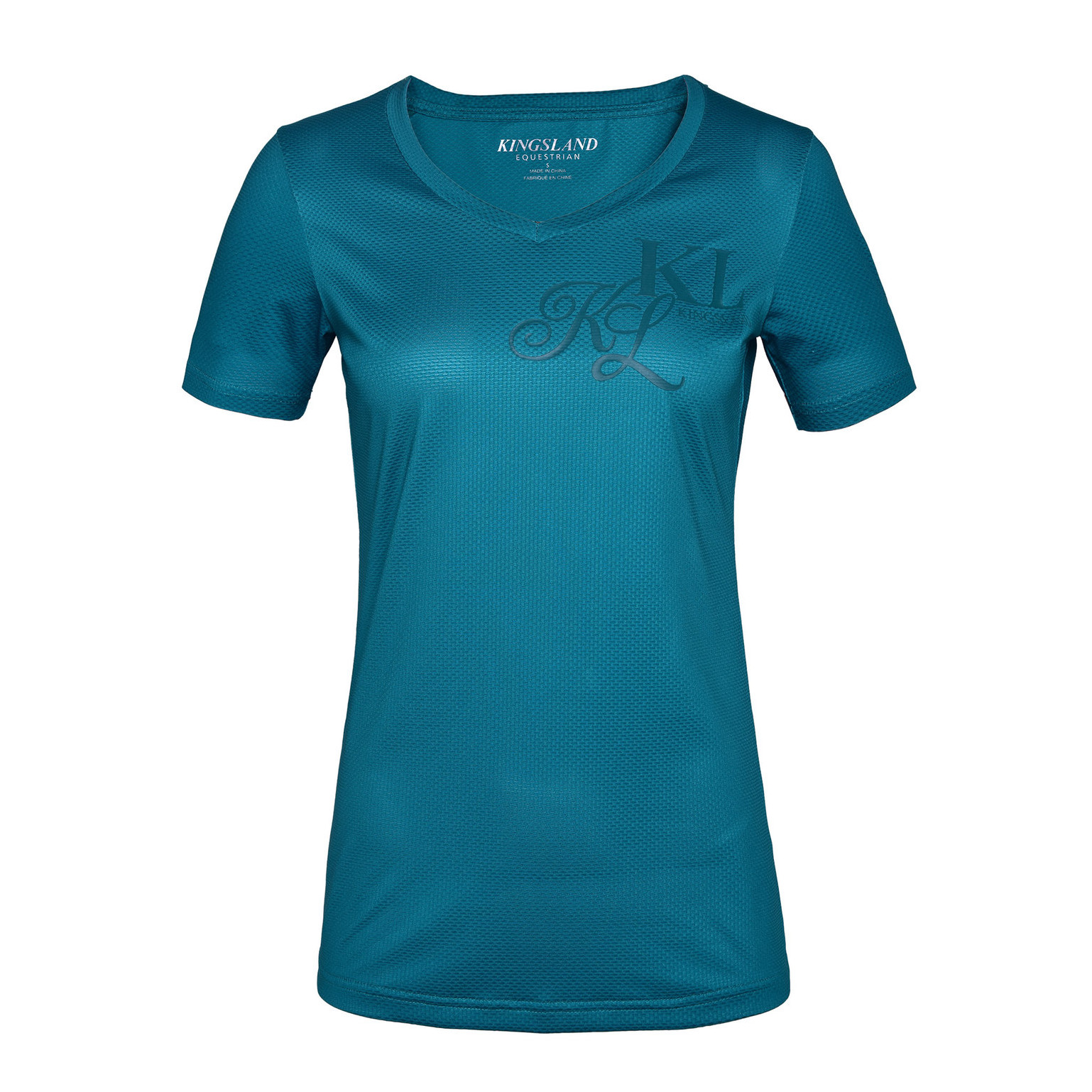 Kingsland Janisi Ladies V-Neck Shirt Blue Deep Lagoon