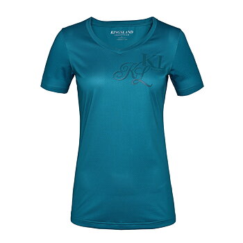 Kingsland Janisi Ladies V-Neck Shirt Blue Deep Lagoon