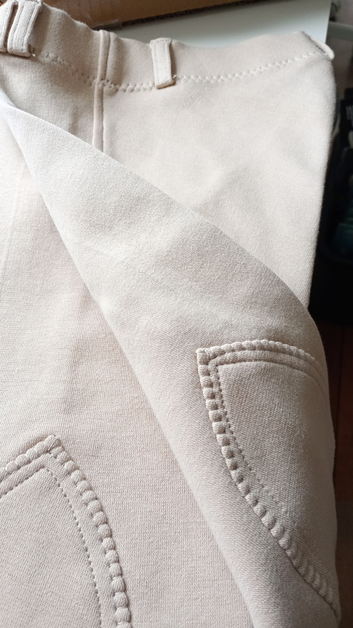 MH Kidd ridebukse barn i bomull sand beige 120-170 - 2
