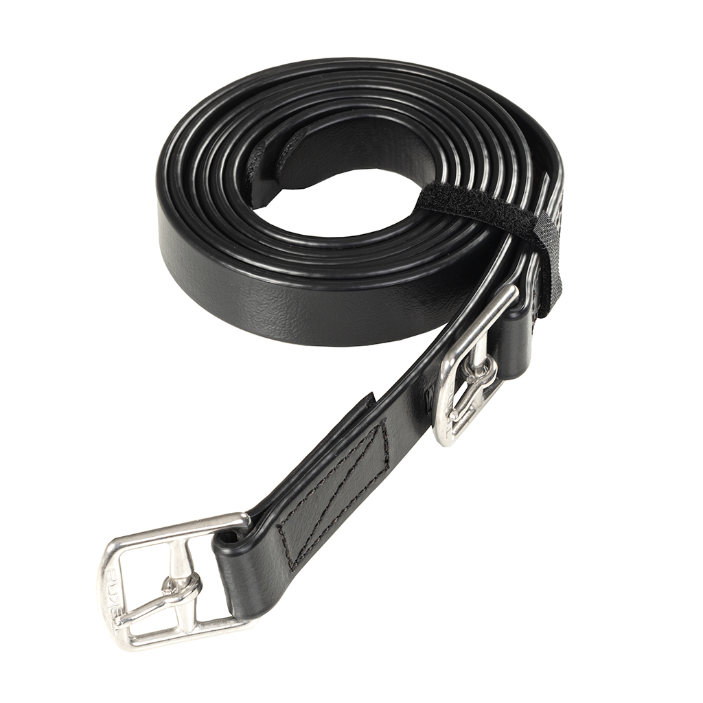 Tekna Stigbøyleremmer Junior 105 cm sort