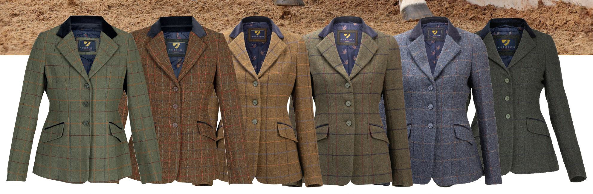 Engelsk Country Style Tweed Ulljakker Gule ridebukser