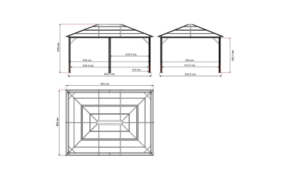 Pergola Meridien gop 18 kvm - 5