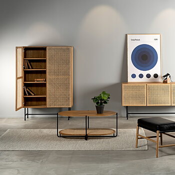 Racquet Cabinet Oak Oiled 100x152 cm