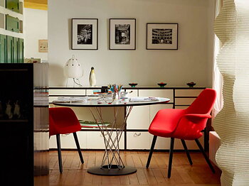 Matbord Ø90/121 cm - Noguchi - Vitra