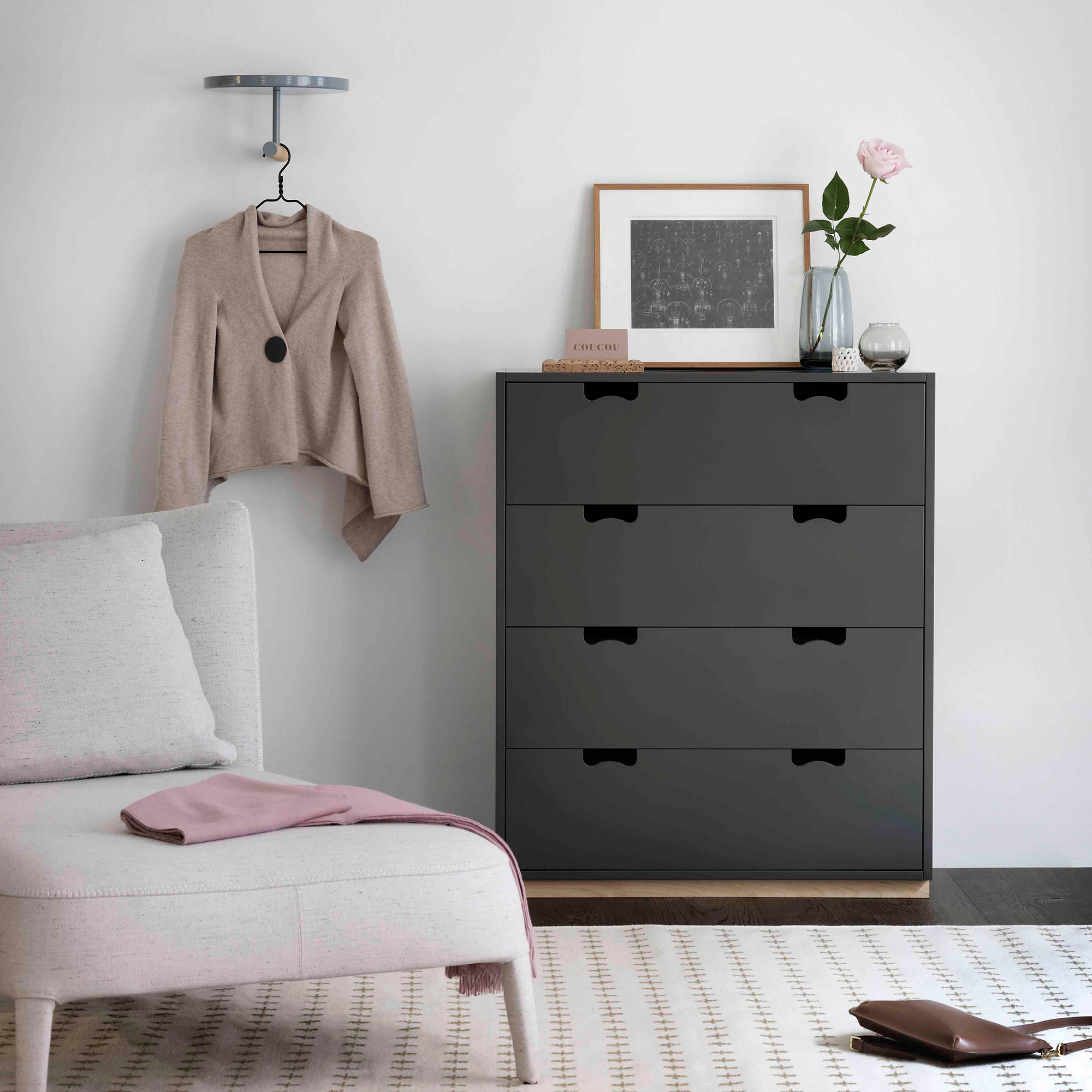 SNÖ/SNOW A - 4 drawer chest - Asplund - 5