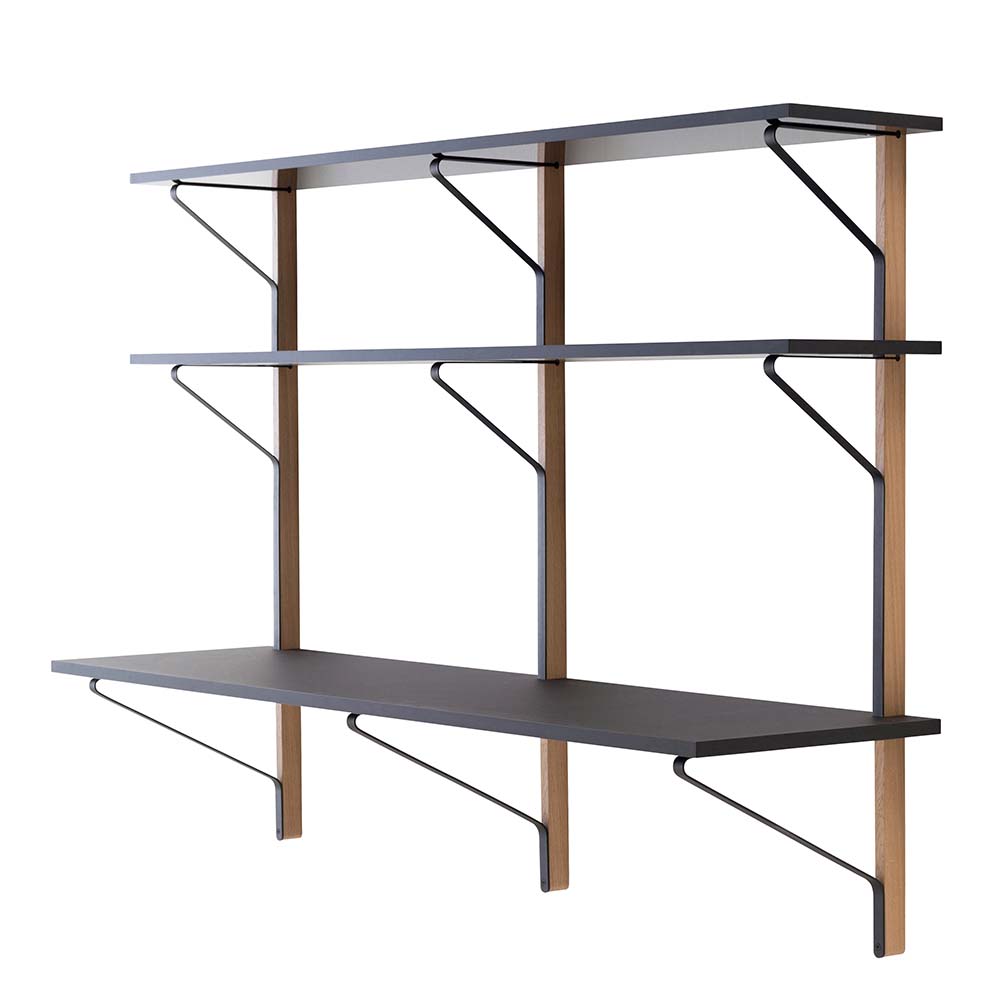 Kaari Wall Shelf With Desk REB 010
