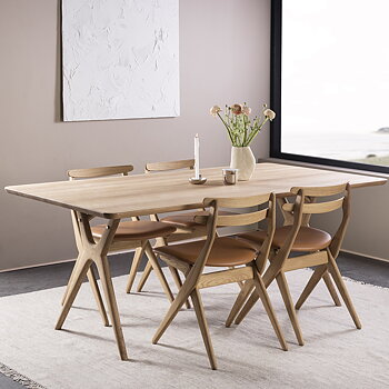 Amelia Table - Rectangular (Oak several choices) - Kristensen & Kristensen
