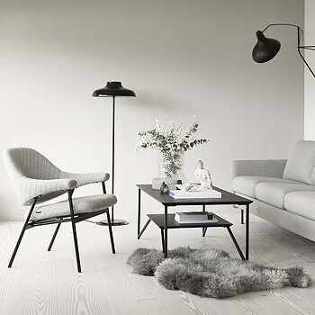 Bris Armchair Metal (Fabric/leather several choices) - Brunstad