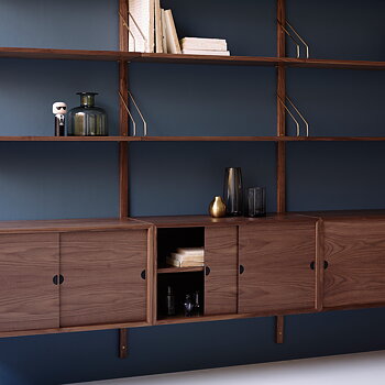 Royal System Shelving system 3 - Walnut