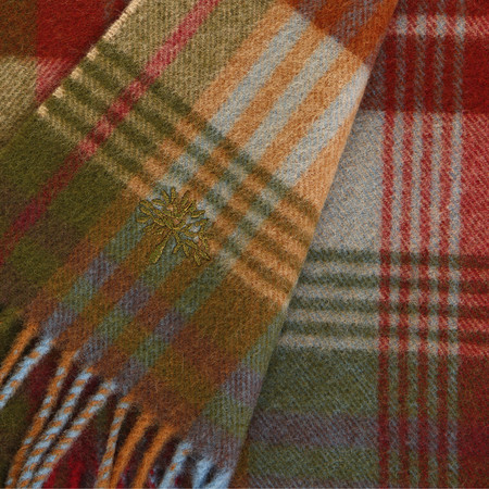 Mulberry Ancient Tartan Lambs Wool Throw /Ullpläd - I lager - 5