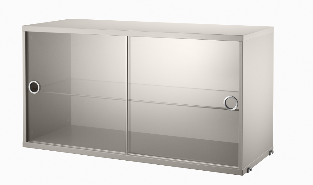 String cabinet with slidingdoors glas 78x30cm - 4