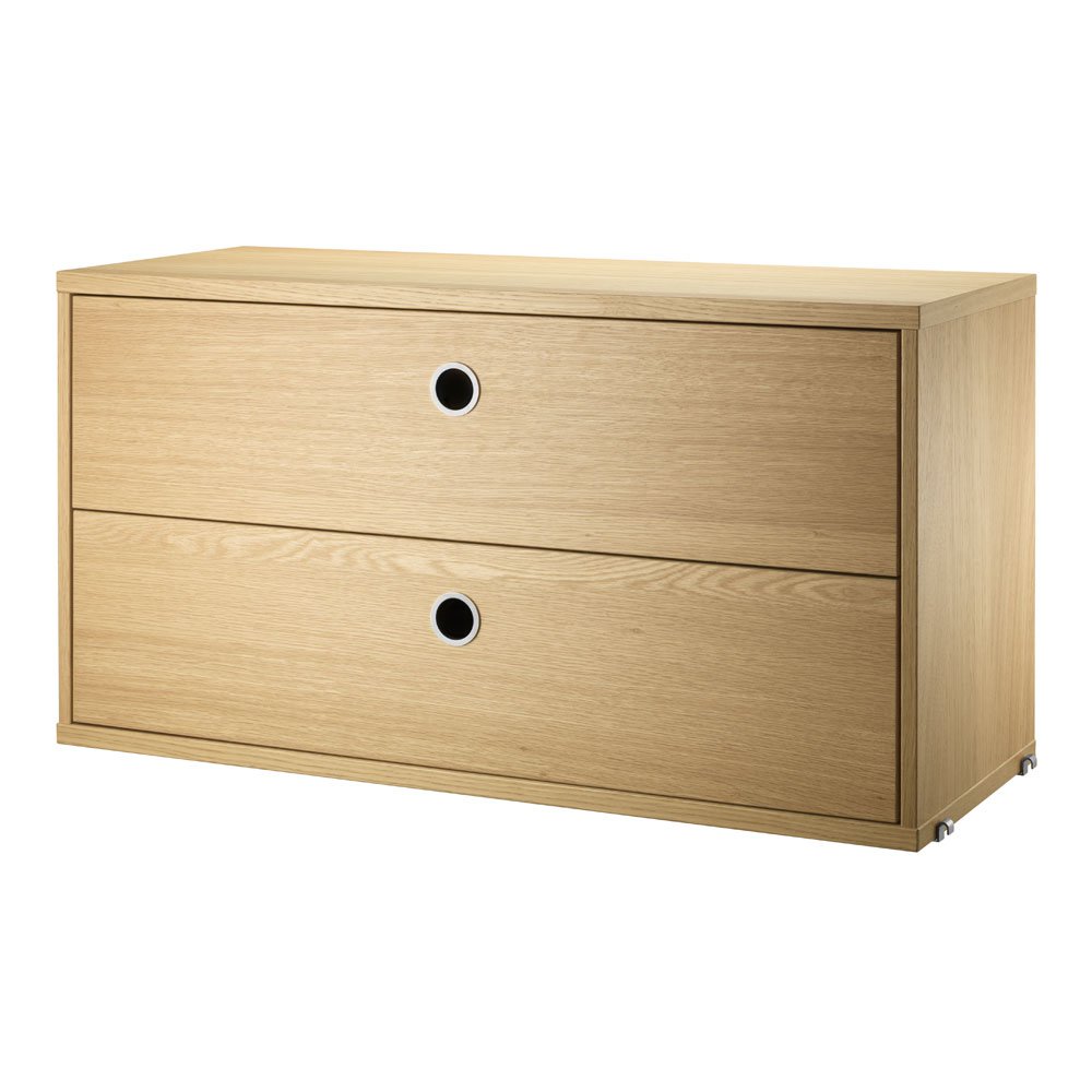 String Cabinet with 2 drawers 78x30 cm - 12