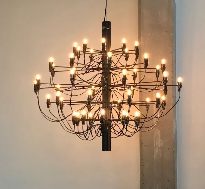 2097 Sarfatti Pendant 50 Black LED - In stock - FLOS - 2