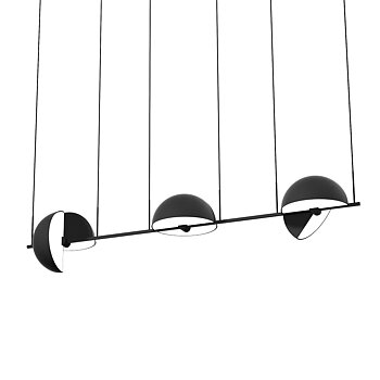 Trapeze Triplette Pendant Black