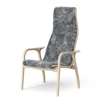 Lamino Armchair (Beech/SheepskinSc. grey) - Quickship - Swedese