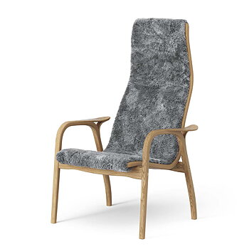 Lamino Armchair (Oiled oak/Sheepskin Sc. grey) - Quickship - Swedese