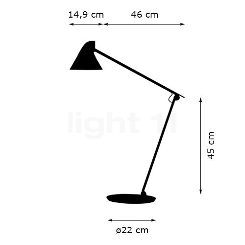 NJP Bordslampa m. bottenplatta - 11