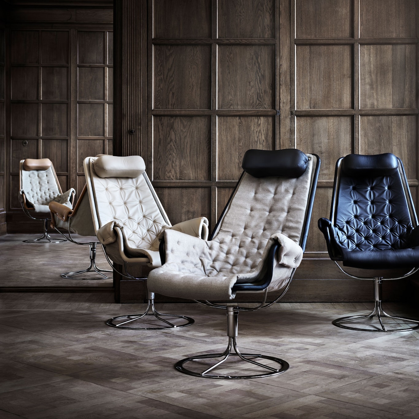 Jetson 69 Armchair - Sheepskin included (Dakota Leather several choices) - DUX  - 2